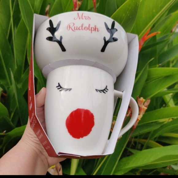 NEW! Mrs. Rudolph Mug and Bowl ceramic Breakfast Set - Picture 1 of 2